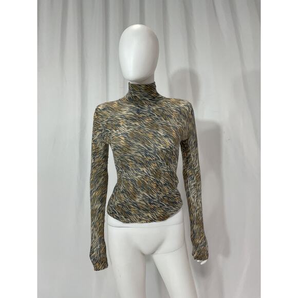 Autumn Cashmere 'Tiger' Brown Print Crewneck Size XS - Picture 2 of 4